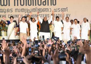 വി.ഡി. സതീശന്റെ സത്യപ്രതിജ്ഞാ ചടങ്ങ്